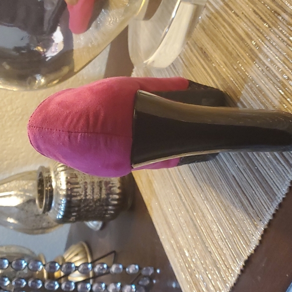 Ladies Pink High HEELS size 7.5 - Picture 2 of 4